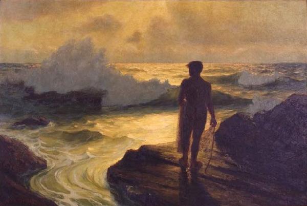 Lionel Walden Hawaiian Fisherman oil painting image